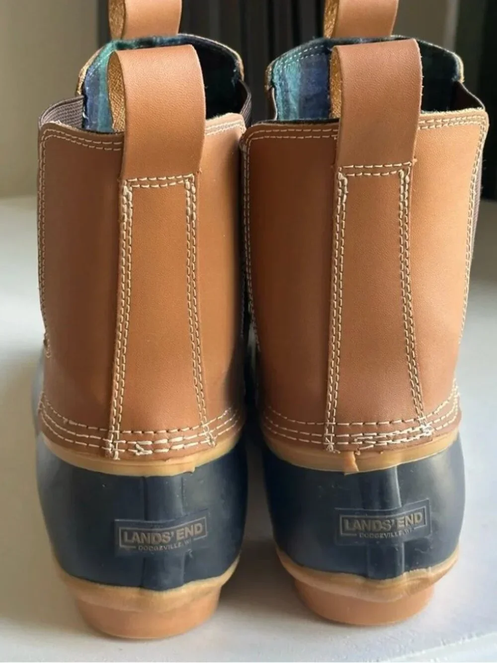Lands End Chelsea Pull On Duck Boots Size 11B
